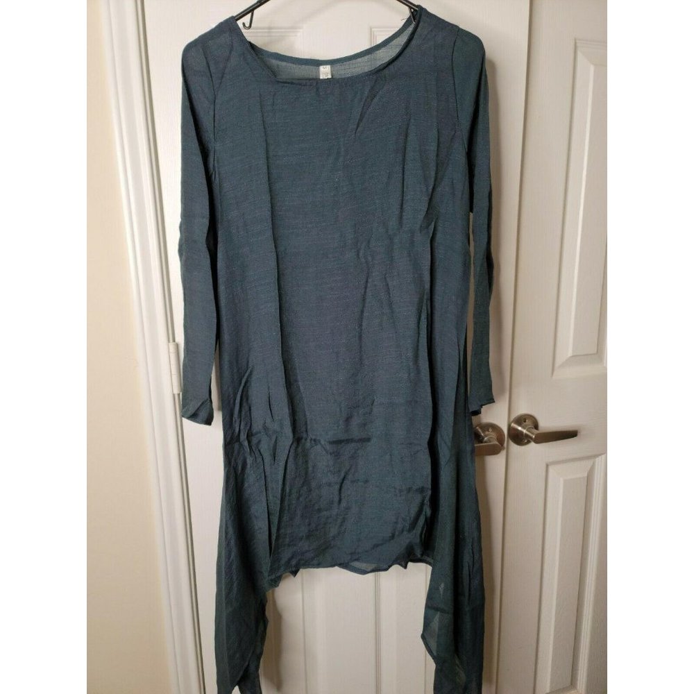 NEW! Women's DAYOU Blue Asymmetrical Dress Size M